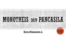 Monotheis dan Pancasila