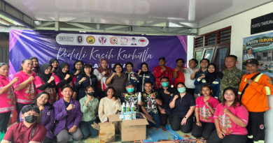 Bantuan Sosial STT GKE bagi Masyarakat Terdampak Karhutla di Desa Tanjung Taruna Tahun 2026